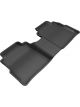 3D MAXpider For 2018-2019 Nissan Kicks Kagu 2nd Row Floormats Bla