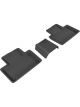 3D MAXpider For 2015-2019 Volvo XC90 Kagu 2nd Row Floormats Black