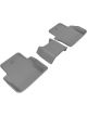 3D MAXpider For 2015-2020 Acura TLX Kagu 2nd Row Floormats Gray