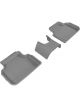 3D MAXpider For 2016-2019 Mini Clubman Kagu 2nd Row Floormats Gra