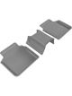 3D MAXpider For 2016-2020 BMW 7 Series Kagu 2nd Row Floormats Gra