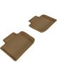 3D MAXpider For 2014-2020 Lexus IS Kagu 2nd Row Floormats Tan