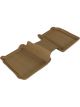 3D MAXpider For 2009-2019 Ford Flex Kagu 2nd Row Floormats Tan