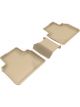 3D MAXpider For 2018-2020 Honda Accord Kagu 2nd Row Floormats Tan