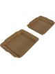 3D MAXpider For 2010-2019 Ford Taurus Kagu 2nd Row Floormats Tan