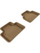 3D MAXpider For 2004-2012 Volvo S40 Kagu 2nd Row Floormats Tan
