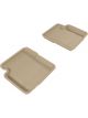3D MAXpider For 2012-2019 Fiat 500 Kagu 2nd Row Floormats Tan