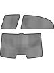 3D MAXpider For 2006-2011 Honda Civic Sedan Black Sun Shades Complete