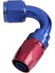 Aeroflow 500 Series Cutter Swivel 120 Degree Hose End -10AN Blue/Red