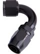 Aeroflow 500 Series Cutter Swivel 120 Degree Hose End -10AN Black