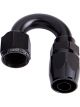 Aeroflow 500 Series Cutter Swivel 180 Degree Hose End -6AN Black