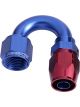 Aeroflow 500 Series Cutter Swivel 180 Degree Hose End -16AN Blue/Red