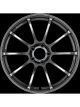 Advan RSII 17x8.0 +37 5-114.3 Racing Hyper Black Wheel