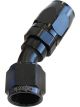 Aeroflow 500 Series Cutter Swivel 30 Degree Hose End -8AN Black