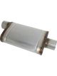 AFE Mach Force XP SS Muffler 3in Center Inlet 3in Outlet 9in L x 4in