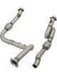 AFE Twisted Steel Catted Down-Pipe For 17-18 Ford F-150 Raptor V6-…