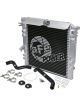 AFE Bladerunner GT Series Bar and Plate Radiator w/ Black Hoses For…