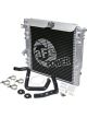 AFE Bladerunner GT Series Bar and Plate Radiator w/ Black Hoses For