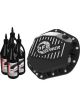 AFE Pro Series Rear Diff Cover Black w/ Machined Fins & Gear Oil For