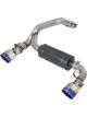 AFE Takeda 3in 304 SS Axle-Back Exhaust System w/ Blue Flame Tip Fo
