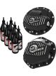 AFE Pro Series F&R Differential Cover Black w/ Machined Fins For 1