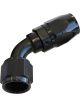 Aeroflow 500 Series Cutter Swivel 60 Degree Hose End -10AN Black