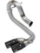 AFE Rebel Series DPF-Back 3in Side Exit SS Exhaust w/ IC Black Tip