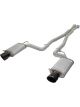 AFE Mach Force-Xp 3in CB Stainless Steel Dual Exhaust System w/ Bla