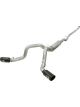 AFE Large Bore-HD 4in SS Down-Pipe Back Exh w/Black Tips For 02-04…