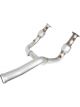 AFE Twisted Steel 3-3.5in 409 SS Y-Pipe w/ Cat Street For 14-18 GM…
