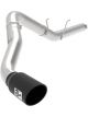 AFE Large Bore-HD 5in 409SS DPF-Back Exhaust System w/Black Tip For