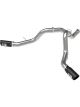 AFE Large Bore-HD 4in 409SS DPF-Back Exhaust System w/Black Tip For…