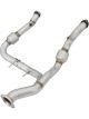 AFE Mach Force-Xp 3in Y-Pipe w/ Cats SS-409 For 2015 Ford F-150 EcoBo…