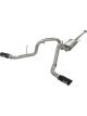 AFE Mach Force XP Exhaust 3in SS Dual Side Exit CB w/ Black Tips Fo…