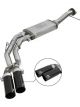 AFE Rebel Series Exht 3in SS Middle Side Exit CB w/ Black Tips For…