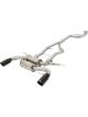 AFE Mach Force XP SS-304 Black Tip 3.0in-2.5in Dia Cat Back Exhaust