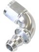 Aeroflow Full Flow Push Lock 90 Degree Hose End -6AN Silver