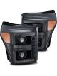 Alpharex For 11-16 Ford F-350 SD Luxx LED Proj Headlights Plank Style A…