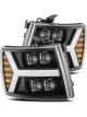 Alpharex For 07-13 Chevy 1500HD Nova LED Proj Headlights Plank Style Gl…