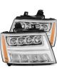 Alpharex For 07-13 Chevy AvalancheÂ Nova LED Proj Headlights Plank Styl…