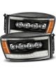 Alpharex For 06-08 Dodge Ram 1500HD Nova LED ProjHeadlights Plank Style…