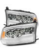 Alpharex For 09-18 Dodge Ram 1500HD Nova LED Projector Headlights Plank…
