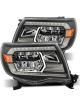Alpharex For 05-11 Toyota Tacoma Luxx Crystal Headlights Plank Style De…