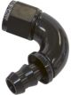 Aeroflow Full Flow Push Lock 120 Degree Hose End -10AN Black