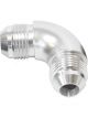 Aeroflow 90 Degree Full Flow AN Union -6AN Silver