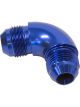 Aeroflow 90 Degree Full Flow AN Union -12AN Blue