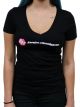 Baja Designs Black Ladies V Neck T Shirt Small
