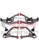 BMR 67-69 1st Gen F-Body Upper And Lower A-Arm Kit Black Hammertone