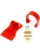 BMR For 10-15 5th Gen Camaro V8 Auto Front Driveshaft Safety Loop Red