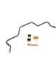 BMR 82-02 3rd Gen F-Body Rear Hollow 25mm Sway Bar Kit w/ Bushings Blac…